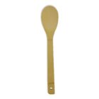 A wooden spoon with a smooth, oval-shaped head and a flat handle. The handle has a small hole near the end for hanging. The wood has a light, natural finish.