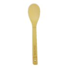 A light wooden spoon with the text Uber Eats engraved on the handle. The spoon has a hole at the end of the handle for hanging.