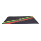 The Budget Custom Branded Ultra Light is a sleek, black rectangular card featuring diagonal red, green, and yellow stripes. It includes an emblem with 1664 on the left, 2014 on the right, and Anniversary at the bottom—ideal for those desiring a stylish custom design.