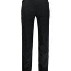 Black elastic-waist sweatpants with cuffs at the ankles, shown on a white background.