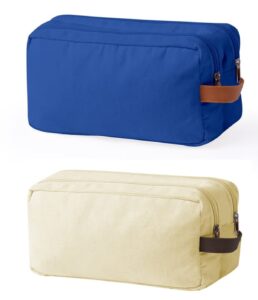 Dual-Compartment Cosmetic Bags