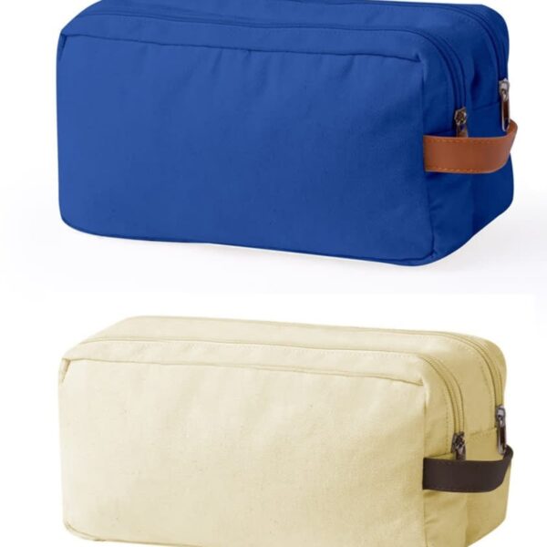 Dual-Compartment Cosmetic Bag