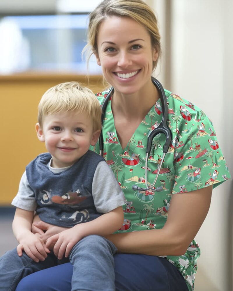 Teal-australian-christmas-print