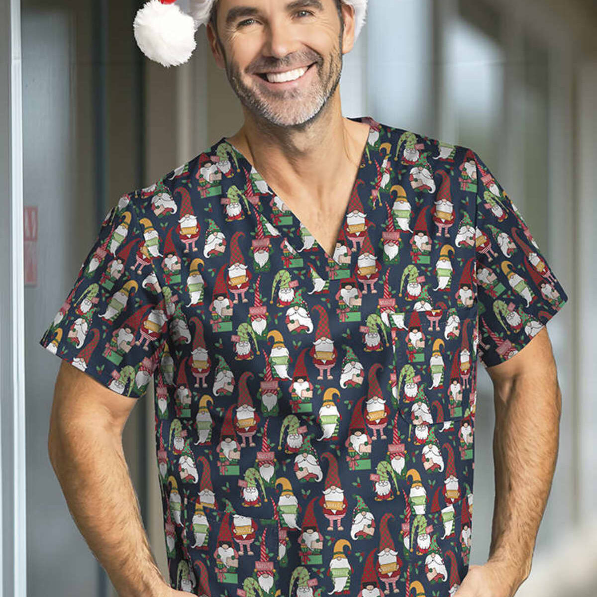 Midnight-navy-gnomes-print