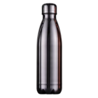 Estevans 500mL shiny black insulated bottle with a screw-on lid.
