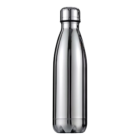 Estevan silver stainless steel 500mL Insulated Bottle with a shiny finish.