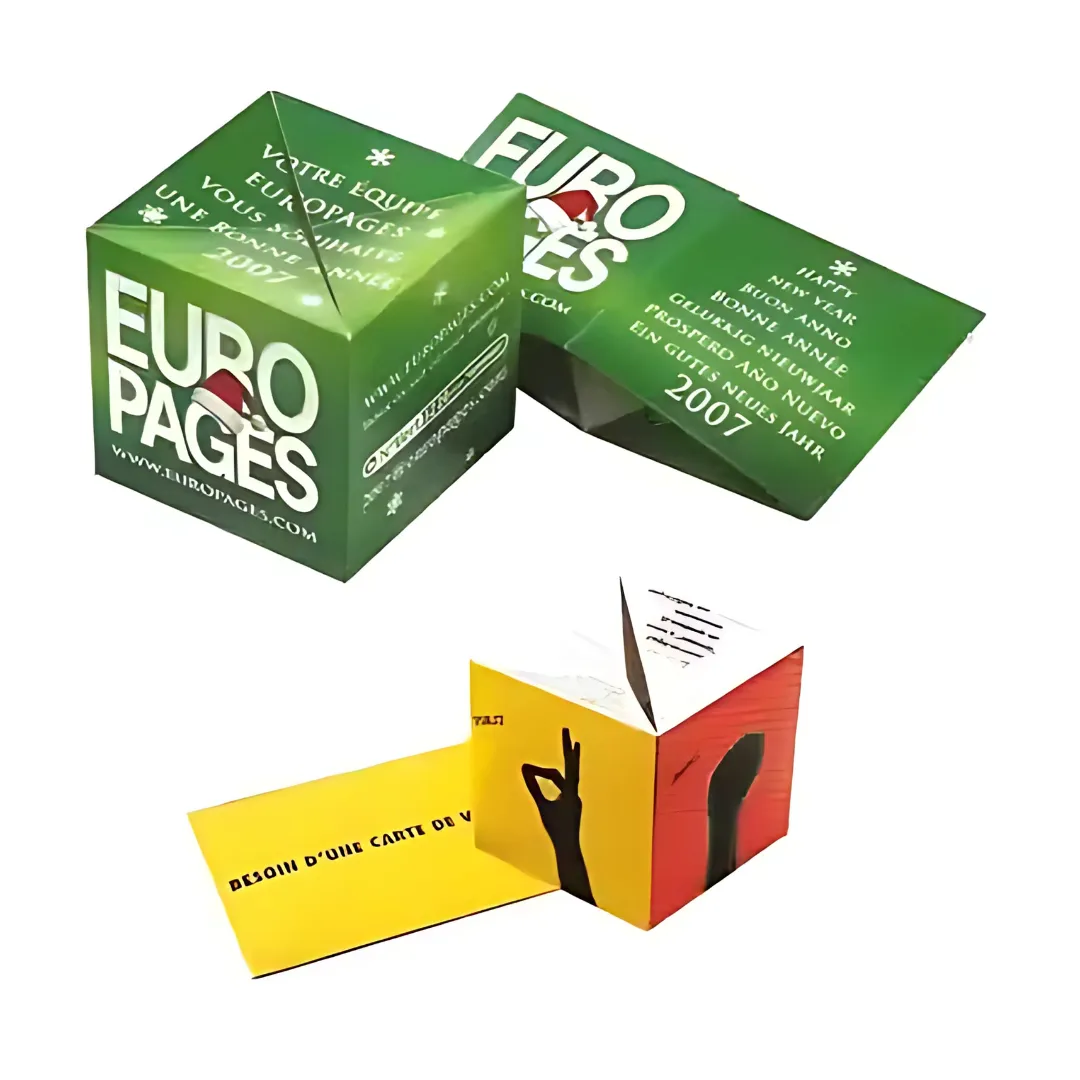 Fold Out Paper Cubes 8Cm Big