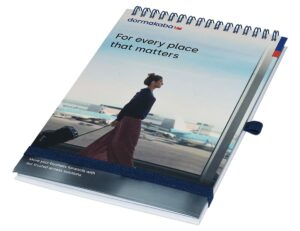 Durga A5 Wiro Top Bound Notebook - Via Sea