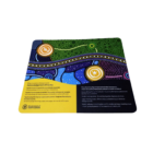 Deluxe Indigenous art mouse pad with Acknowledgement text, South Australia.