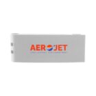 Silver money clip with AEROJET logo featuring an orange and blue design, and the tagline Your Journey, Our Commitment in smaller text underneath.
