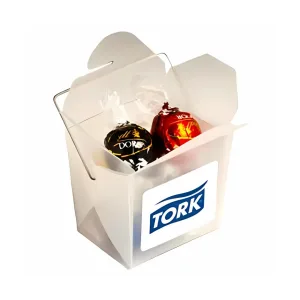 Noodle Box Filled With Lindt Lindor Balls X5