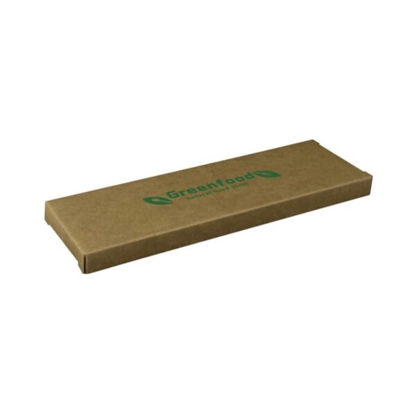 Rectangular cardboard box labeled Greenfood on top, against a white background.