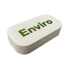 A rectangular, speckled container with the word Enviro in green text on the lid, suggesting an eco-friendly theme.