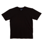 A Premium Promotional T-shirt in plain black, featuring short sleeves and a crew neck, displayed flat against a white background.