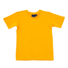 A bright yellow Premium Promotional T Shirt with short sleeves is shown against a plain white background.