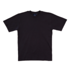 A plain black Premium Promotional T-Shirt with a round neck and short sleeves is displayed on a white background, featuring no visible patterns or designs.