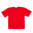 The Premium Promotional T Shirts are plain red with short sleeves, round neck, and designed simply without visible patterns or logos, perfect for promotional events. They are showcased laid flat against a white background.