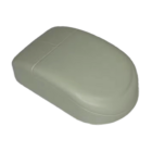 A beige Printed Stress Toy Mouse with a smooth, rounded design, resembling a modern stress toy without visible buttons or scroll wheel, against a white background.