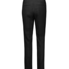 Rear view of a pair of black dress pants on a plain white background. The pants feature a tailored fit with straight legs and subtle pocket detailing on the back.
