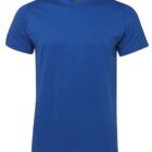 A plain blue short-sleeve T-shirt displayed against a white background. The label inside the neckline reads Colours by Cetro.