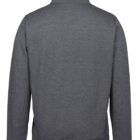 The image shows a plain dark gray sweatshirt with long sleeves and a high collar, displayed from the back. The fabric appears soft and comfortable, suitable for casual wear.