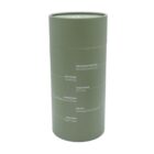 A cylindrical green container with white text detailing its features: 304 stainless steel straw, removable silicone join, carry handle, large capacity (18 oz / 540 mL), insulated body, BPA free, and matte finish.