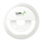 A white circular WiFi booster labeled WiRex everyone wifi with a ring design and a central cutout.