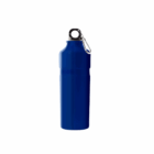 Stirling Logo Branded 750ml metal bottle, blue with black cap and silver carabiner.