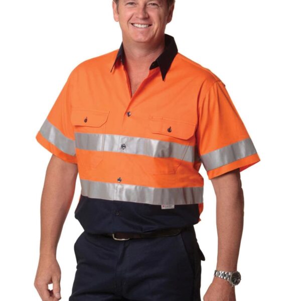 Hi-Vis Cool Breeze Safety Short Sleeve Shirt (3M Tape)