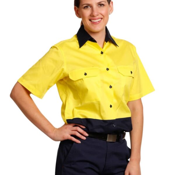 Ladies' Hi-Vis Short Sleeve Safety Shirt