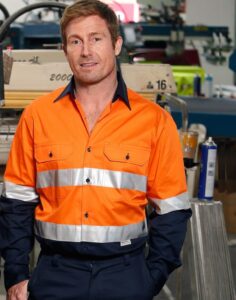 High Visibility Cotton Drill Safety Shirt with Reflective 3M Tapes