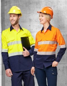 Hi-Vis Cool-Breeze Long Sleeve Safety Shirts