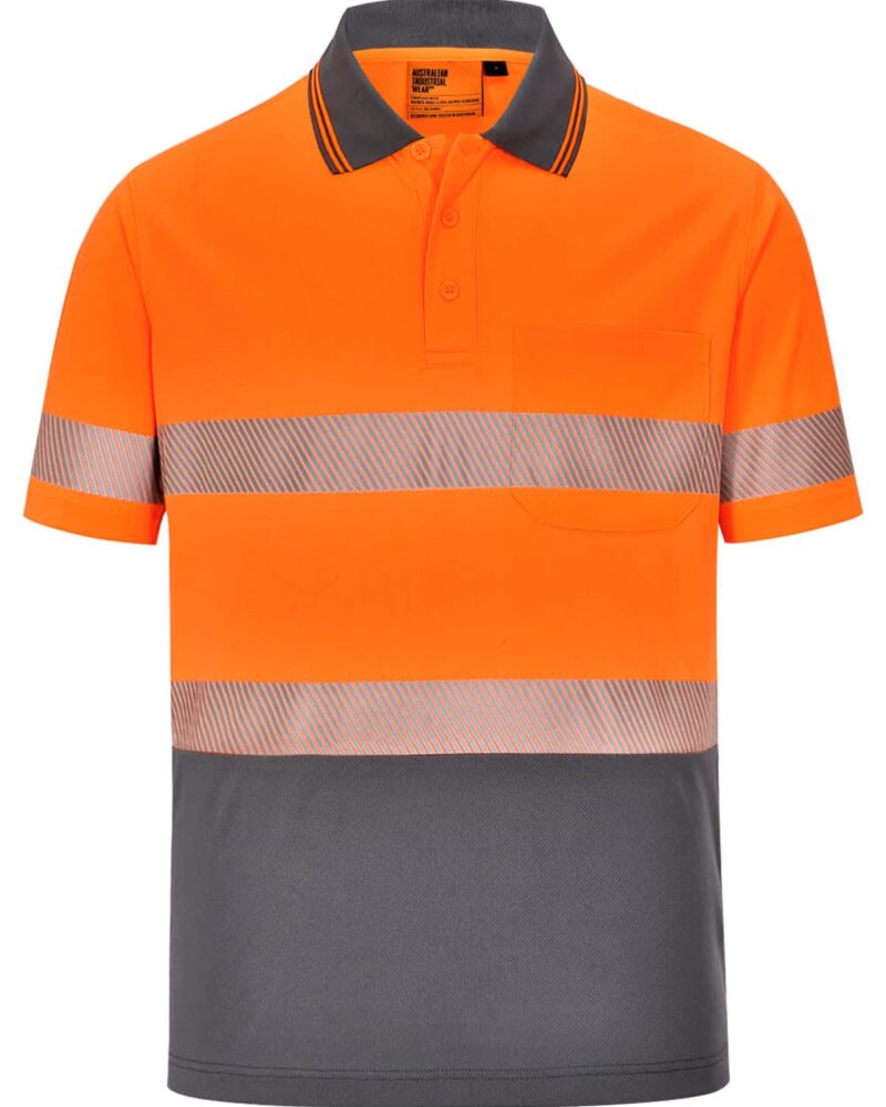 Orange-charcoal