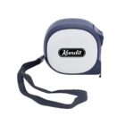 A blue and white measuring tape with a black wrist strap, featuring the brand name Kandit on the side. The tape extends slightly to the left in the image.