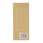 Brown cardboard box with a white outline of a smartphone on the front. A barcode is printed at the bottom. The background is plain white.