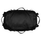 A black duffel bag with multiple handles and straps, viewed from above. The bag has a large main compartment and appears to be made of durable material.
