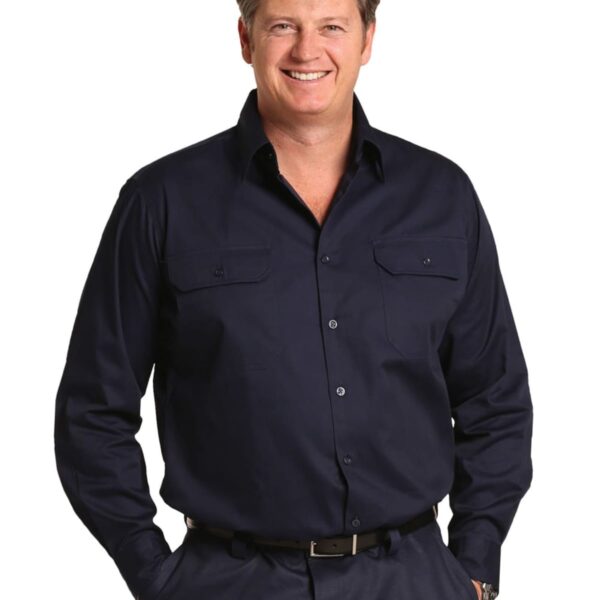 Fresh Cotton Long Sleeve Work Shirt