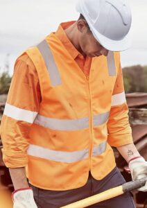 Unisex Hi-Vis Rail Safety Zip Vests