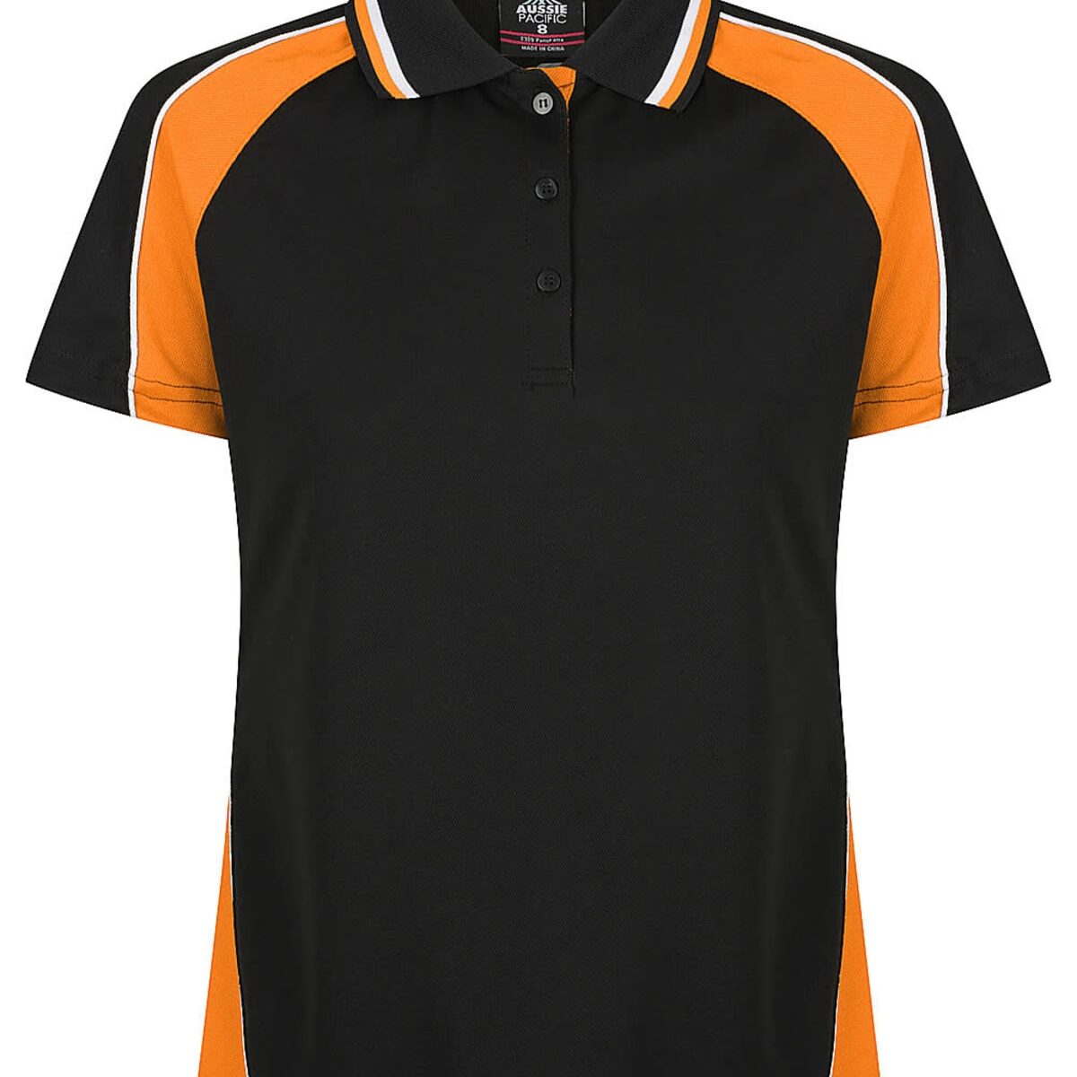 Black-electric-orange-white