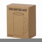Brown box labeled Sublimation Mug with a simple mug illustration on the front.