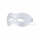 Clear gel eye mask with cutouts for eyes and an adjustable strap.