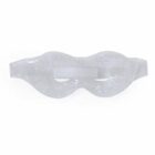 Clear gel eye mask with an elastic strap, designed for cooling or soothing the eye area.