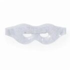Clear gel eye mask with two eye holes and an elastic strap, shown on a white background.