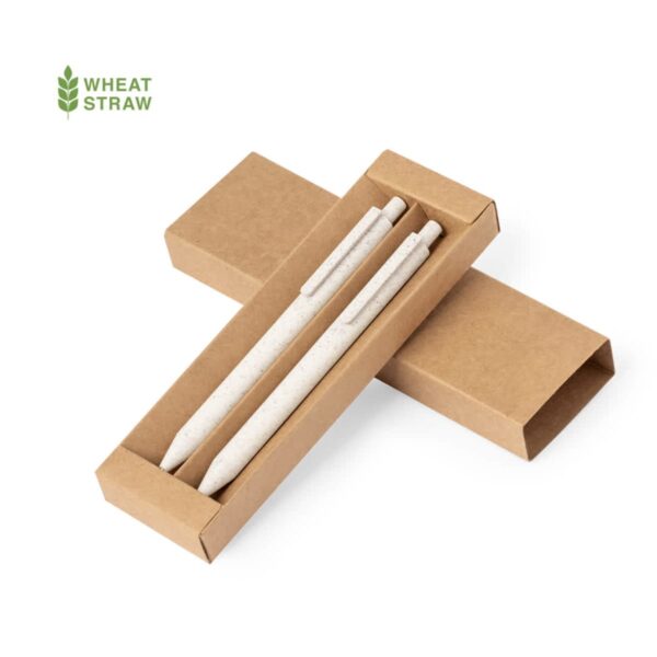 Wheat Straw Eco Pen & Pencil Set