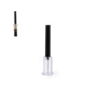 Black handle with a transparent base, possibly a kitchen or cosmetic tool, on white background.