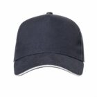 Black baseball cap with a curved brim, shown against a white background.