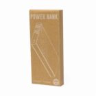 Brown cardboard box labeled Power Bank with an illustration of a power bank on it.