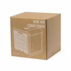 Brown cardboard box labeled Mini Air Conditioner with a simple product illustration.