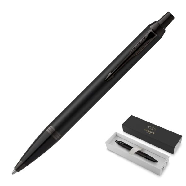 Achromatic Matte Black BT Metal Pen - Ballpoint Parker IM