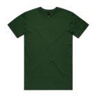 Plain dark green short-sleeve t-shirt on a white background.